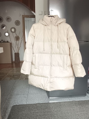 Zara down jacket size S new cream color