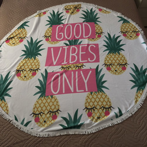 Microfiber beach towel 1.50 m diameter like new