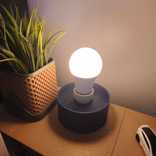 3D Printed Desk Lamp with RGB Smart LED Bulb new