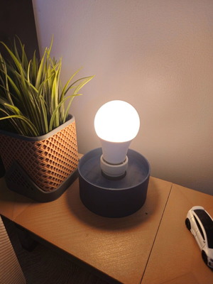 3D Printed Desk Lamp with RGB Smart LED Bulb new