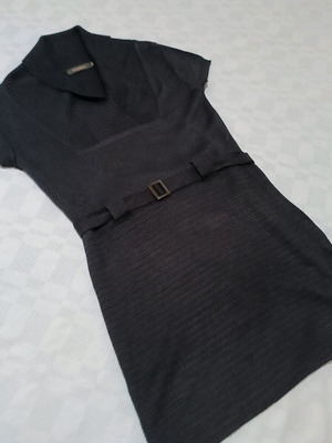 Figaro black dress knee-length size M like new
