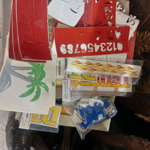 Motorcycle stickers and various pack like new