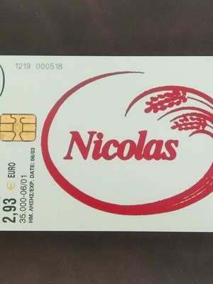 Phone card with advertisements like new, limited edition