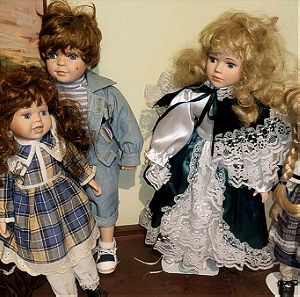 5 πορσελάνινες κούκλες vintage σε άριστη κατάσταση