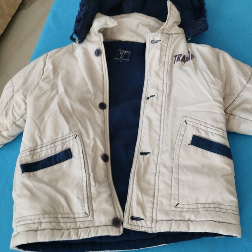 Tramp Sports Kids World kids jacket like new, size 5, beige with blue