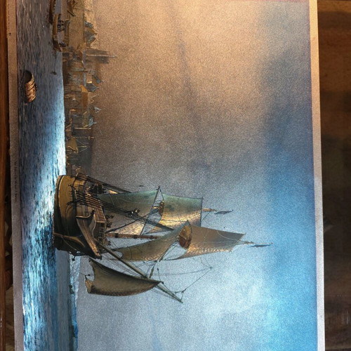 Photo on cardboard for frame like new, printed without creases