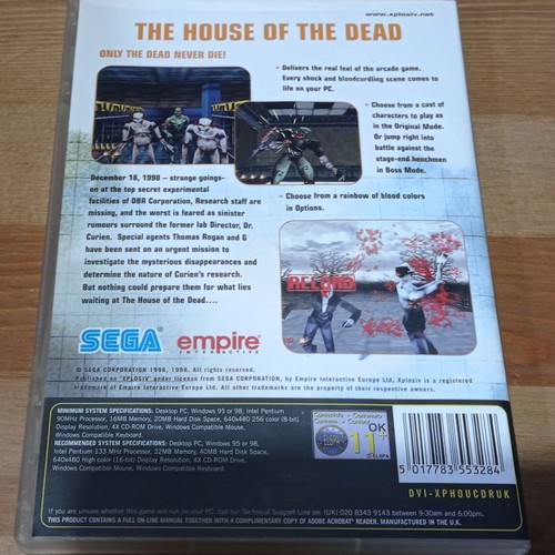 The House Of The Dead PC like new