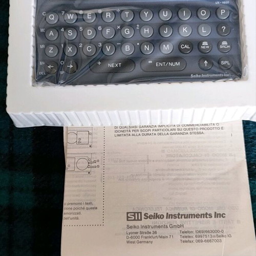 Collectible vintage organiser SEIKO UX-1600 new, complete packaging