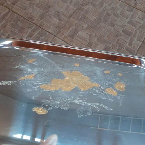 Large tray with gold details like new