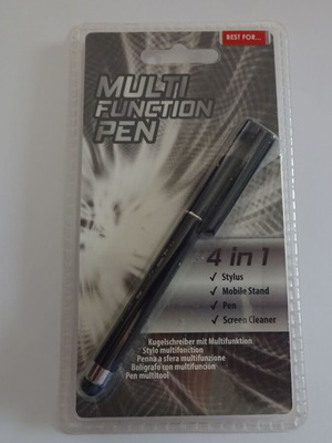 Multi Function Pen 4 in 1 new, stylus, mobile stand, screen cleaner