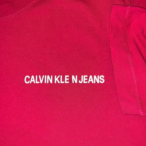 Calvin Klein Jeans short-sleeve shirt like new, red pink XL