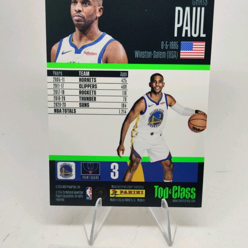 Chris Paul Master Class NBA Panini Top Class collectible card like new