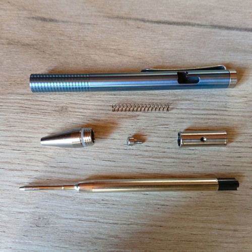 Custom Titanium Pen blue anodising, like new