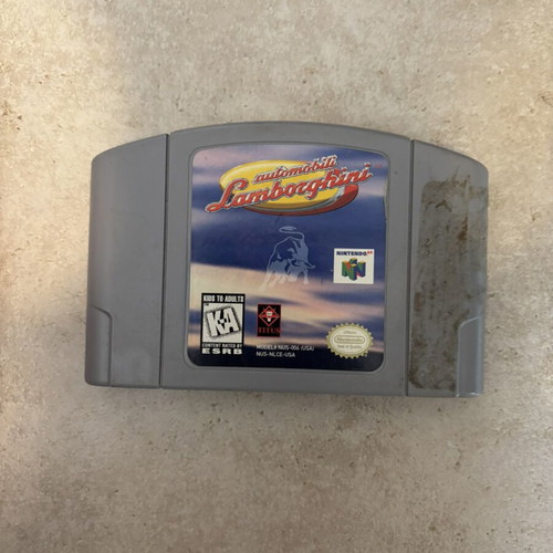 Lamborghini Nintendo 64 game NTSC American