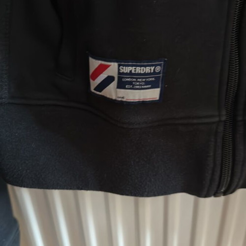 Superdry women's cardigan small used, black and white