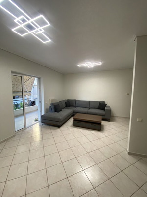 Sofa with natural wood frame, unused