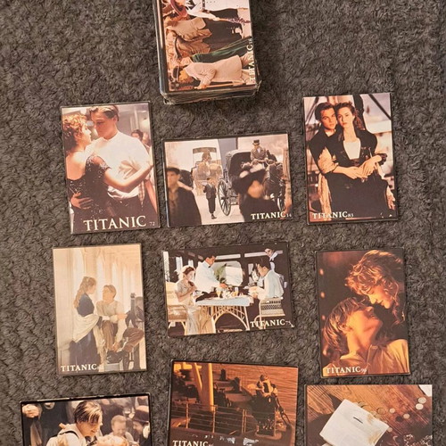 Titanic 1997 collectible card set used, 170 cards