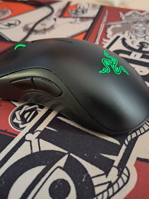 Razer DeathAdder Essential gaming ποντίκι σαν καινούργιο, ενσύρματο, πράσινο LED