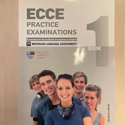 ECCE 1 English book used, practice examinations