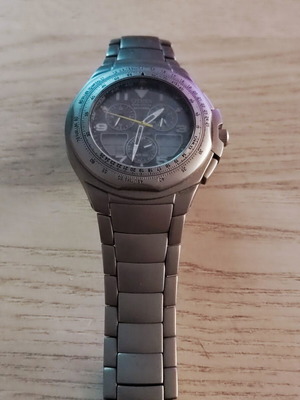 Citizen Ecodrive Skyhawk Titanium watch like new, gray