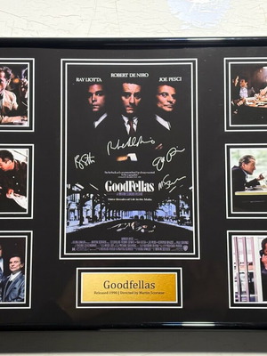 Goodfellas memorabilia poster new with signatures 1990