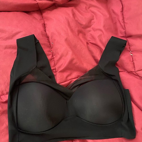 Seamless sports bra XL like new, black and beige