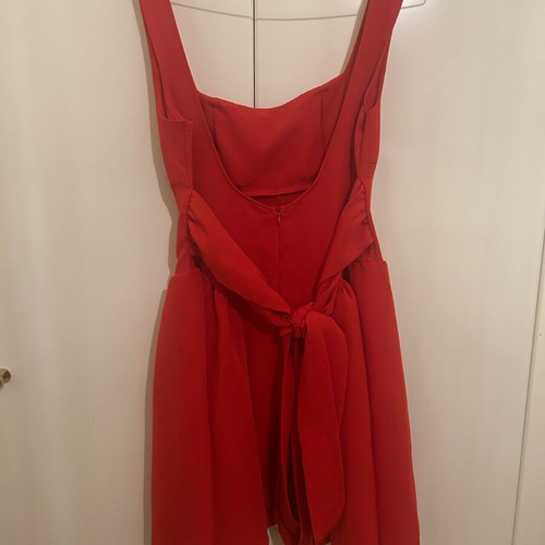 Spring dress red like new, size M
