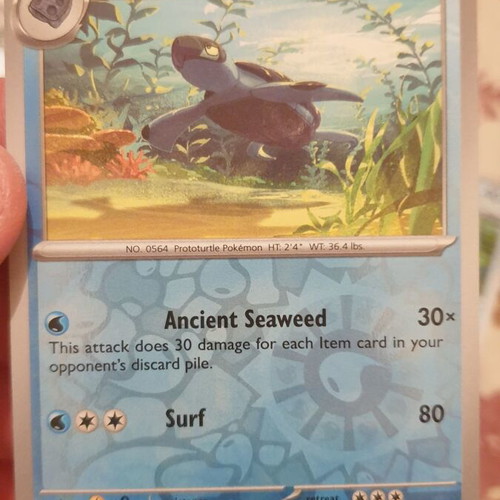 Water Holo Pokemon Cards new, pack with Carracosta, Tirtouga, Palpitoad