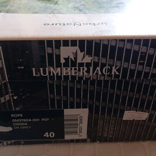 Lumberjack casual shoes size 40, like new, grey and brown