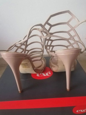 Exe beige platform sandals size 38