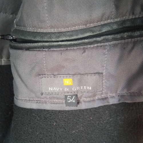 Men's leather jacket used size 54 with fur collar
