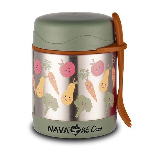 We Care insulated kids food container 350ml Nava new, green