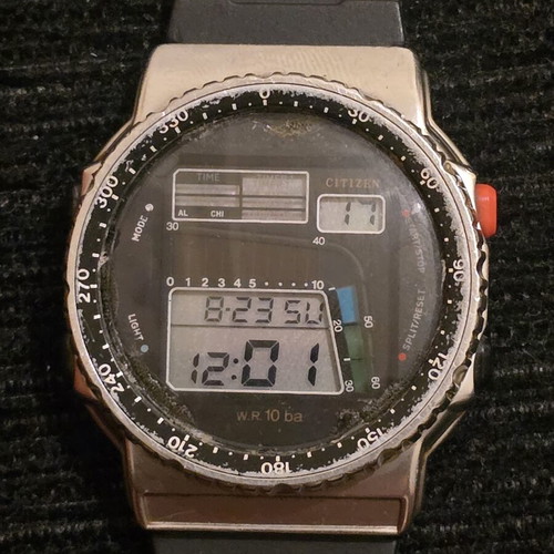 Citizen D120 Chronograph watch from Japan 1980