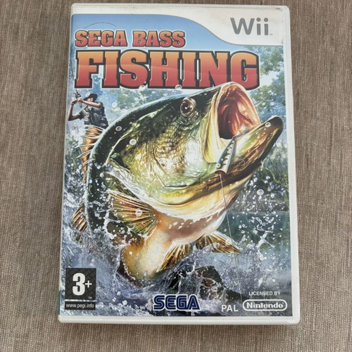Sega Bass Fishing Nintendo Wii game used, English version complete