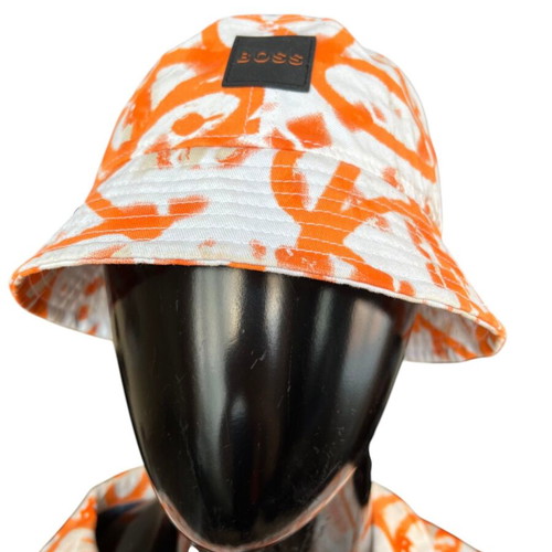 Hugo Boss bucket hat like new, orange