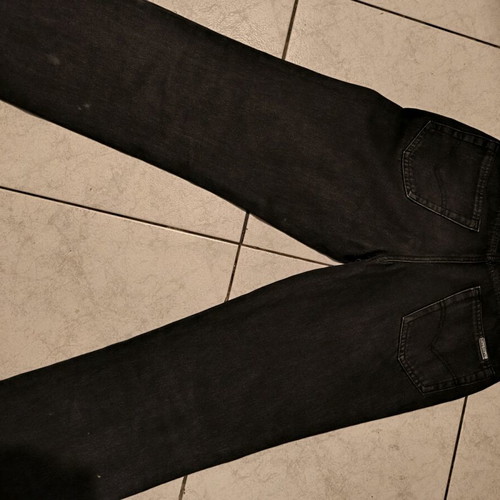 Nino Vitali men's black denim pants with buttons used size M