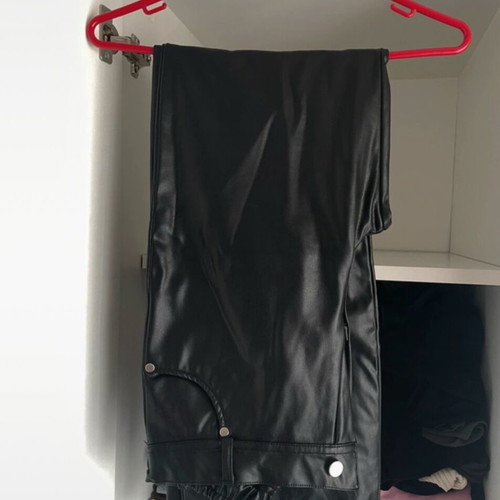 Leather pants like new, black, size S