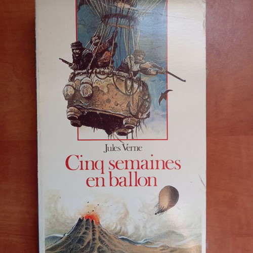 Book Jules Verne Cinq Semaines en Ballon folio junior used, French