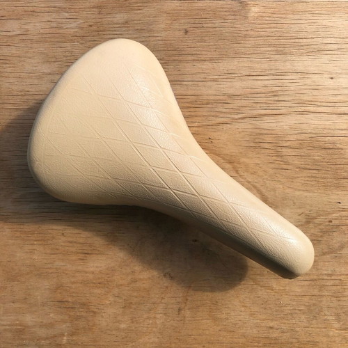 BMX Bicycle Saddle Cream Vintage New