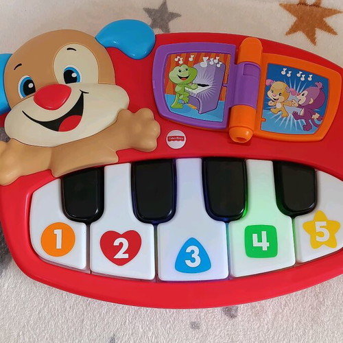 Πιανάκια Fisher Price σετ 2 τεμαχίων μεταχειρισμένα, πλήρως λειτουργικά