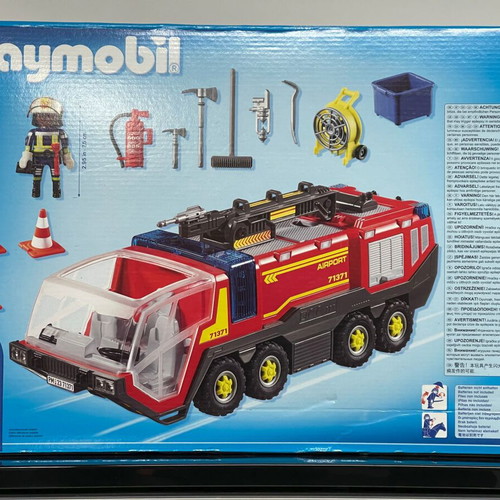 Playmobil City Action 71371 Airport Fire Truck with Sounds and Lights new