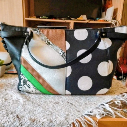 Desiqual shoulder bag like new, multicolor, spacious design