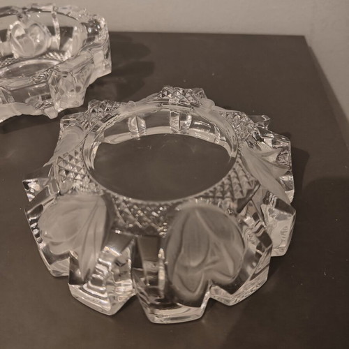 Crystal vintage ashtrays pack of 2 like new