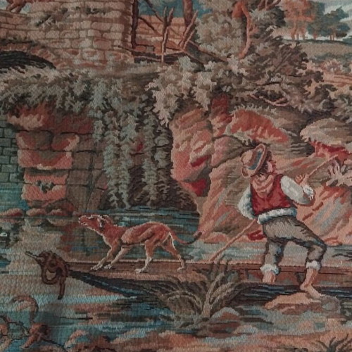 Vintage wall tapestry 210x82 cm new, classic Boucher design