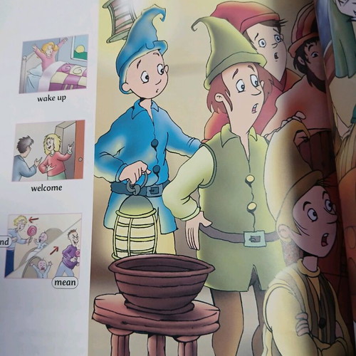 Snow White and the 7 Dwarfs children's book used, Greek