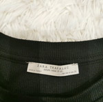 Zara ribbed blouse size M like new, black