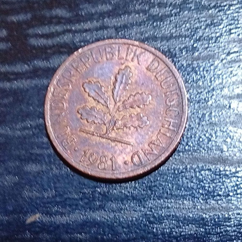 Germany 1 Pfennig Coin 1981 like new