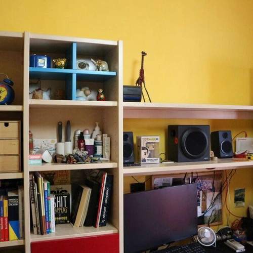 Neoset bookshelf and desk like new