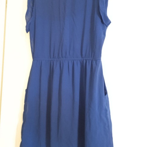 Stradivarius blue short dress like new with pockets, size M