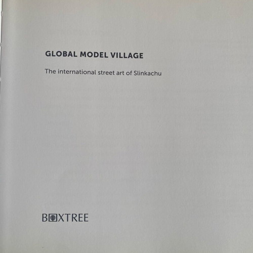 Global Model Village book like new, international street art of Slinkachu